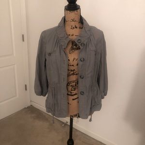 Loft utility jacket in sage.